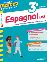 Espagnol 3e - Cahier du jour Cahier du soir