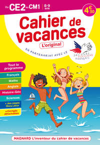 Cahier de vacances 2022, du CE2 vers le CM1 8-9 ans