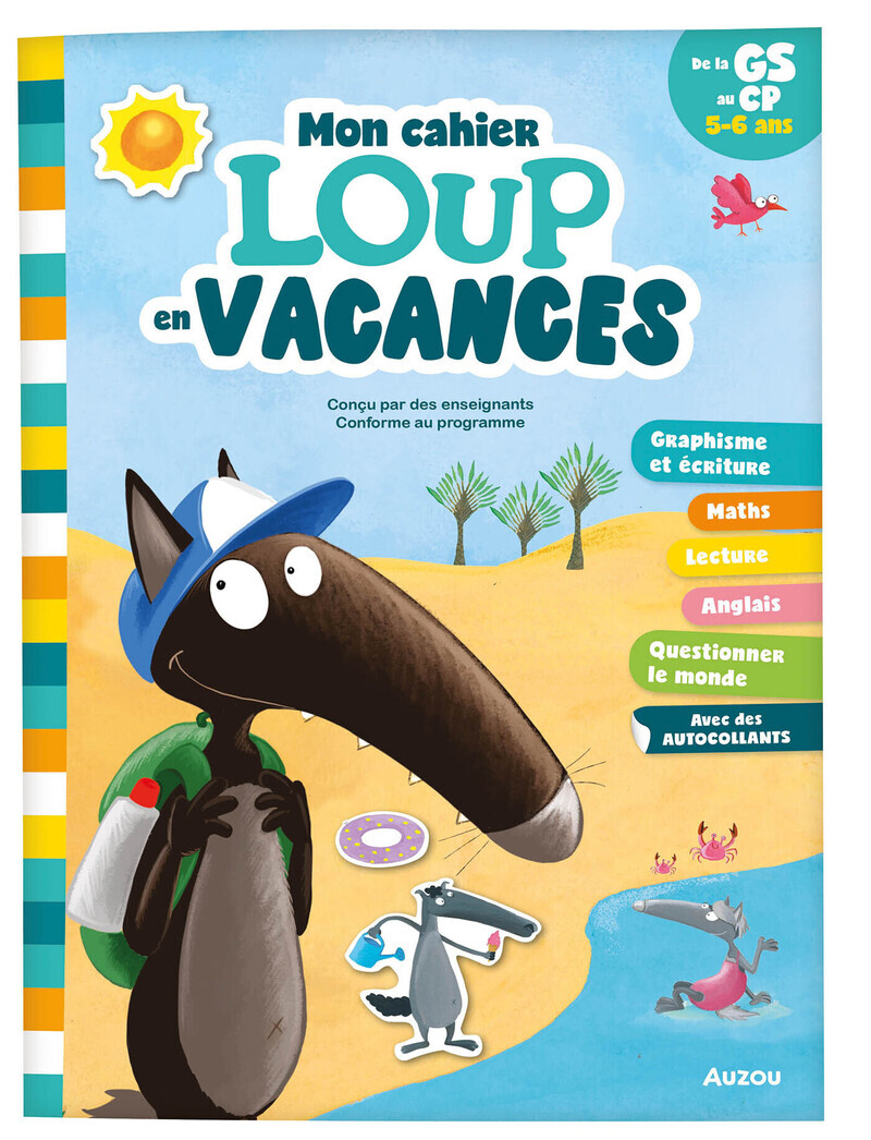 Mon cahier Loup en vacances - De la GS au CP - 2026