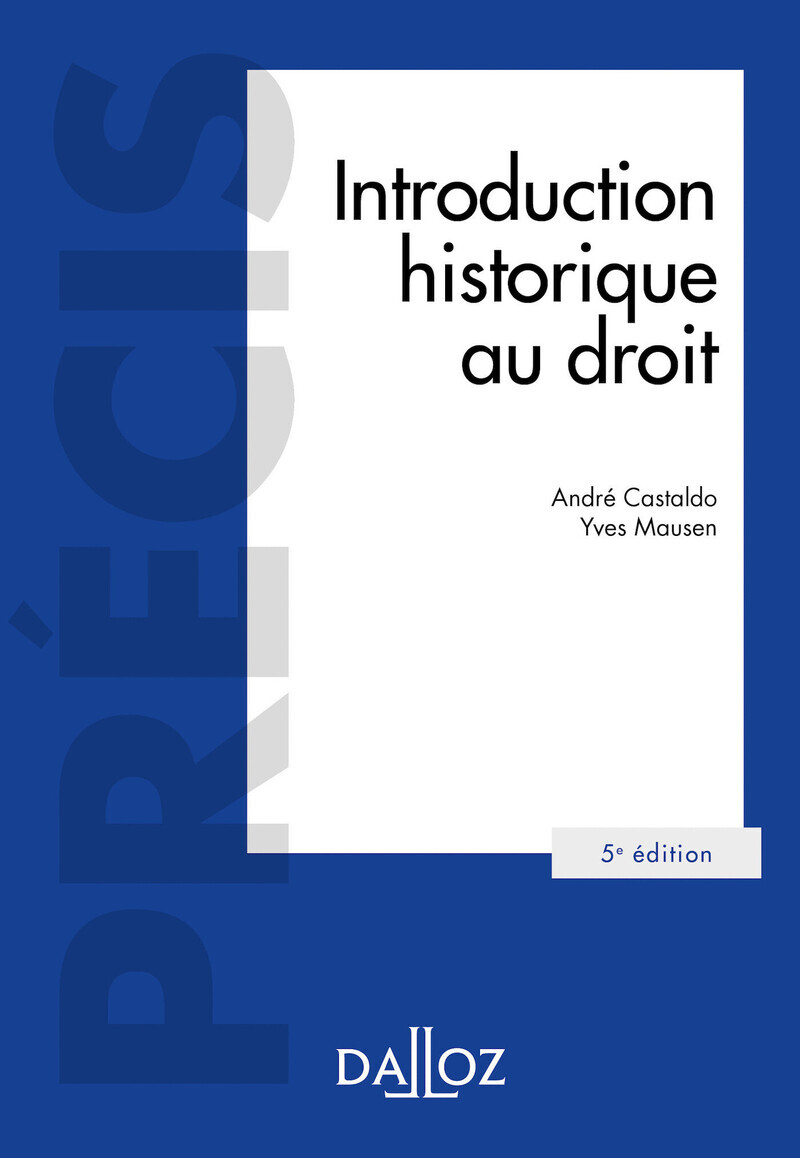 Introduction historique au droit. 5e éd.
