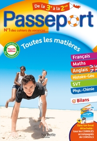 Passeport - Toutes les matières - De la 3e à la 2de - Cahier de vacances 2026