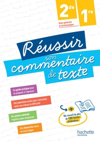 Réussir son commentaire de texte 2de-1re - ed.2025