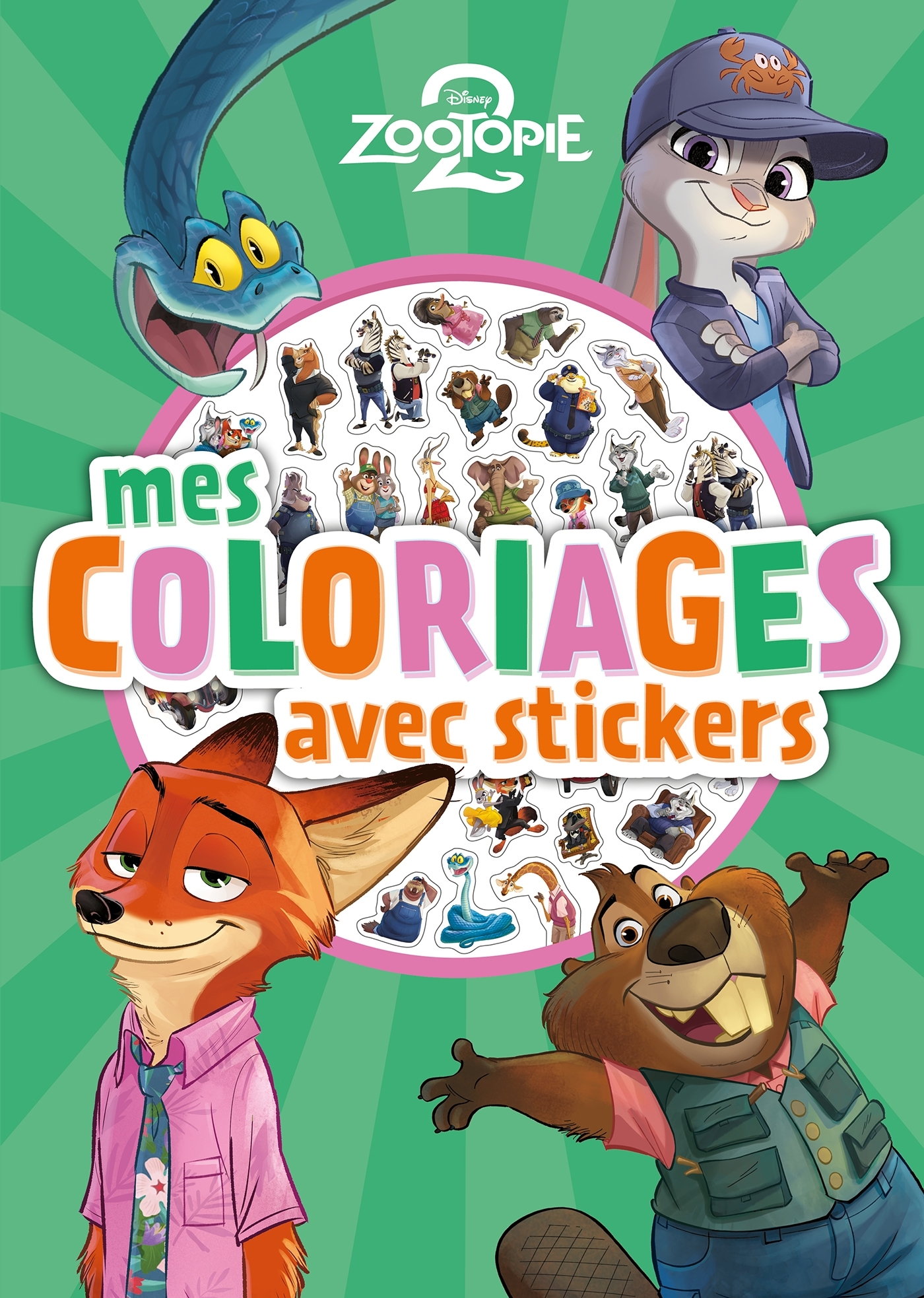 ZOOTOPIE 2 - Mes coloriages avec stickers - Disney