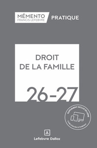 Mémento Droit de la famille 2026-2027