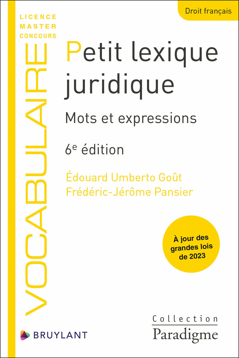 Petit lexique juridique - Mots et expressions