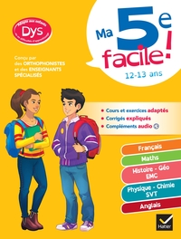 Ma 5e facile ! adapté aux enfants dyslexiques (DYS) ou en difficulté d'apprentissage
