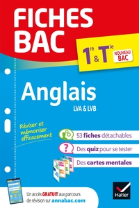Fiches bac - Anglais 1re/Tle - Bac 2026