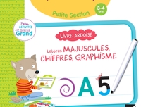 Livre ardoise - Lettres majuscules, chiffres, graphisme PS