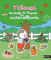T'choupi Les oeufs de Pâques en autocollants