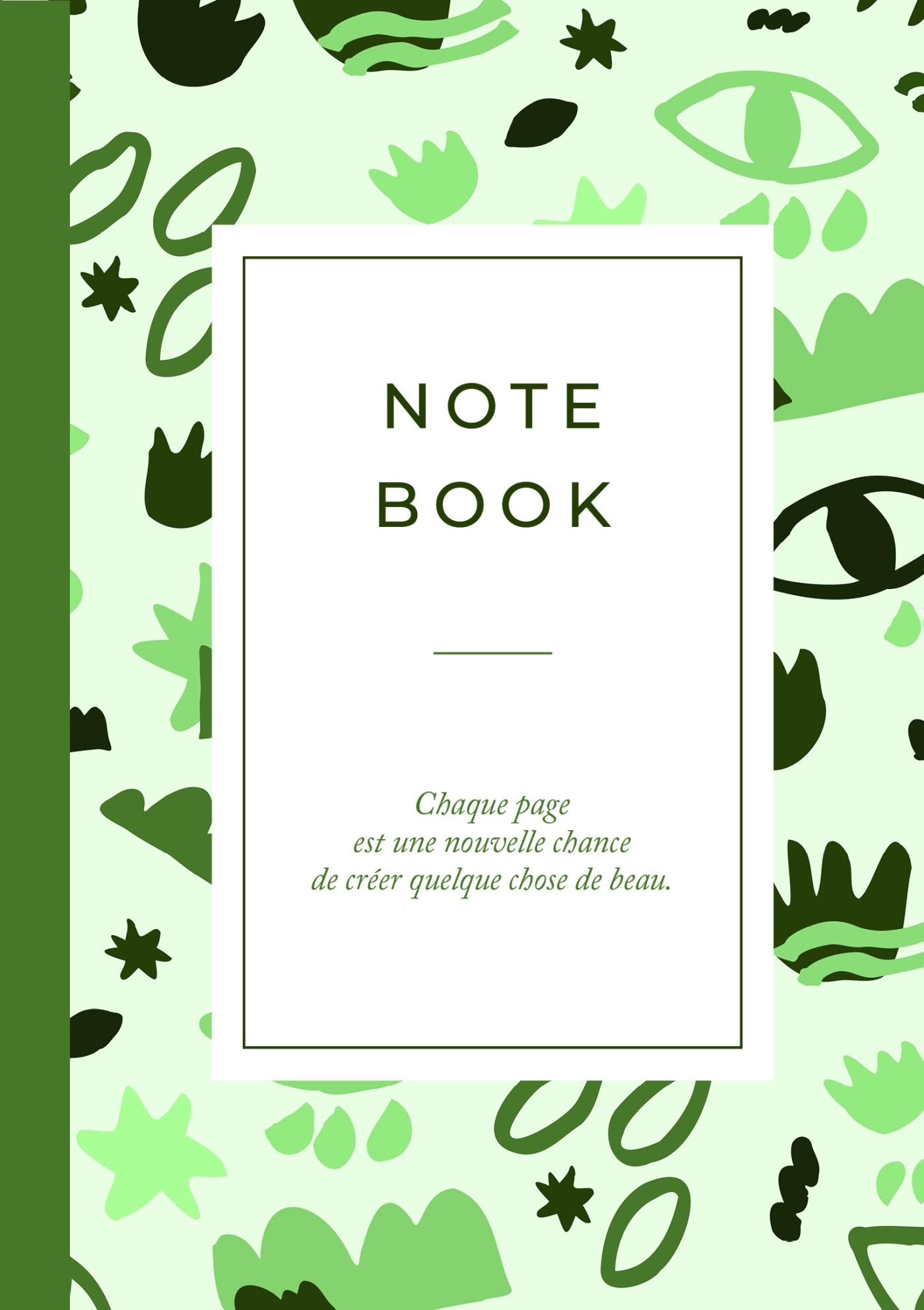 Carnet motifs Kaki
