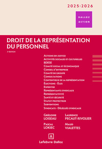 Droit de la représentation du personnel 2025/2026. 3e éd.