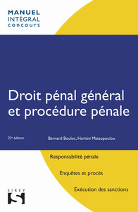 Droit pénal général et procédure pénale. 23e éd.