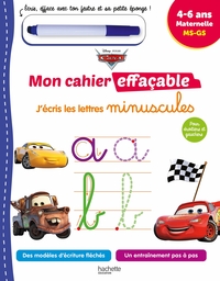 Disney - Cars  Mon cahier effaçable - J'écris les lettres minuscules (4-6 ans)