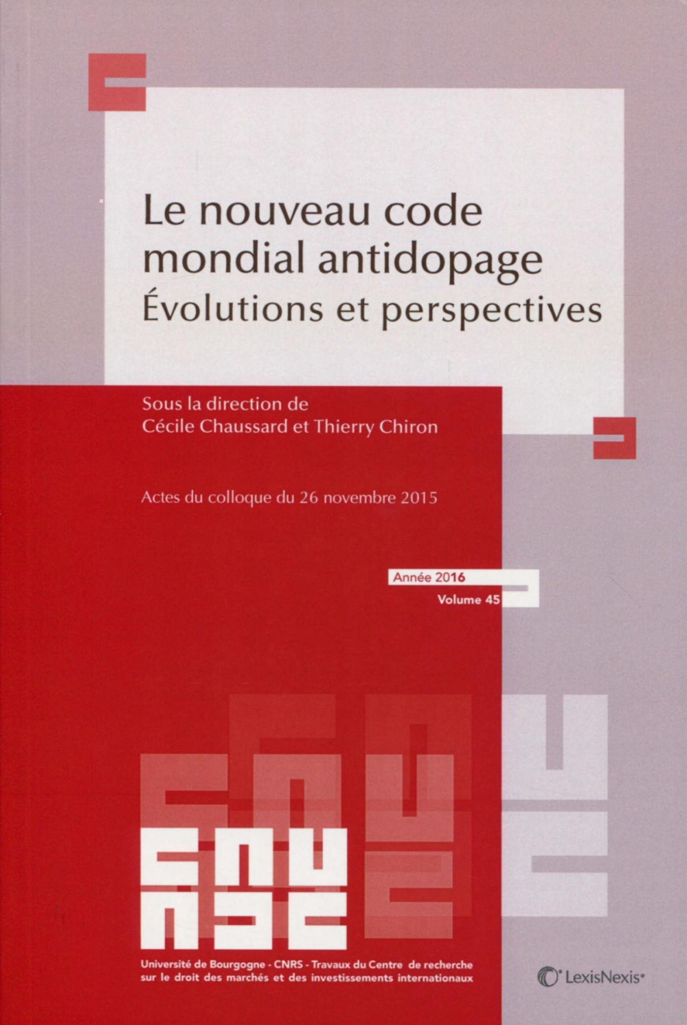 le nouveau code mondial antidopage