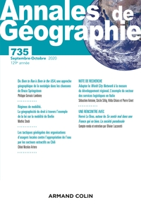 Annales de géographie - N° 735 5/2020