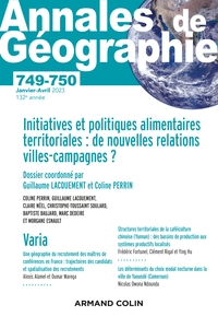 Annales de géographie - N°749-750 1-2/2023