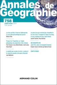 Annales de géographie - N°758 4/2024
