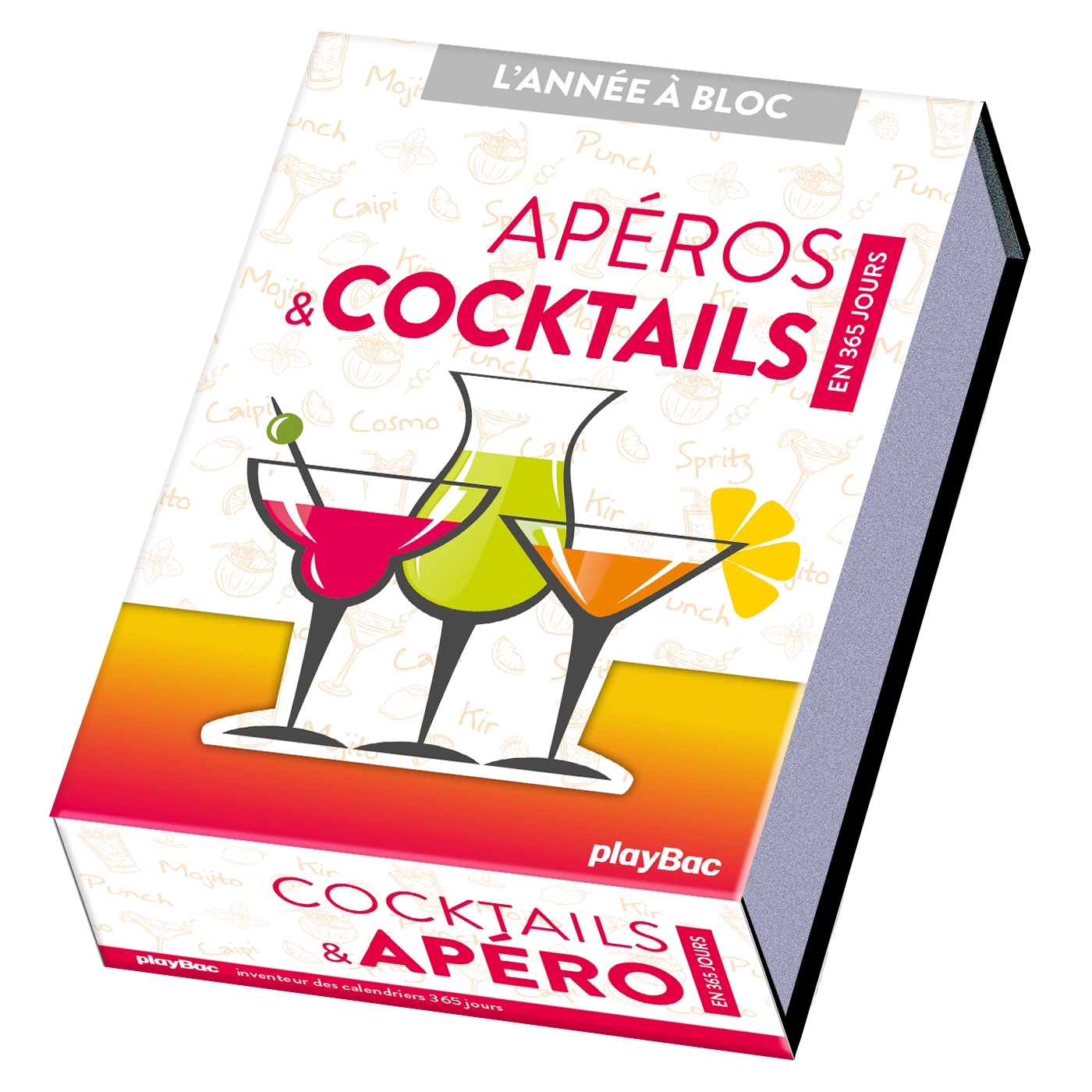 Calendrier Cocktails et apéros en 365 jours - Année à bloc