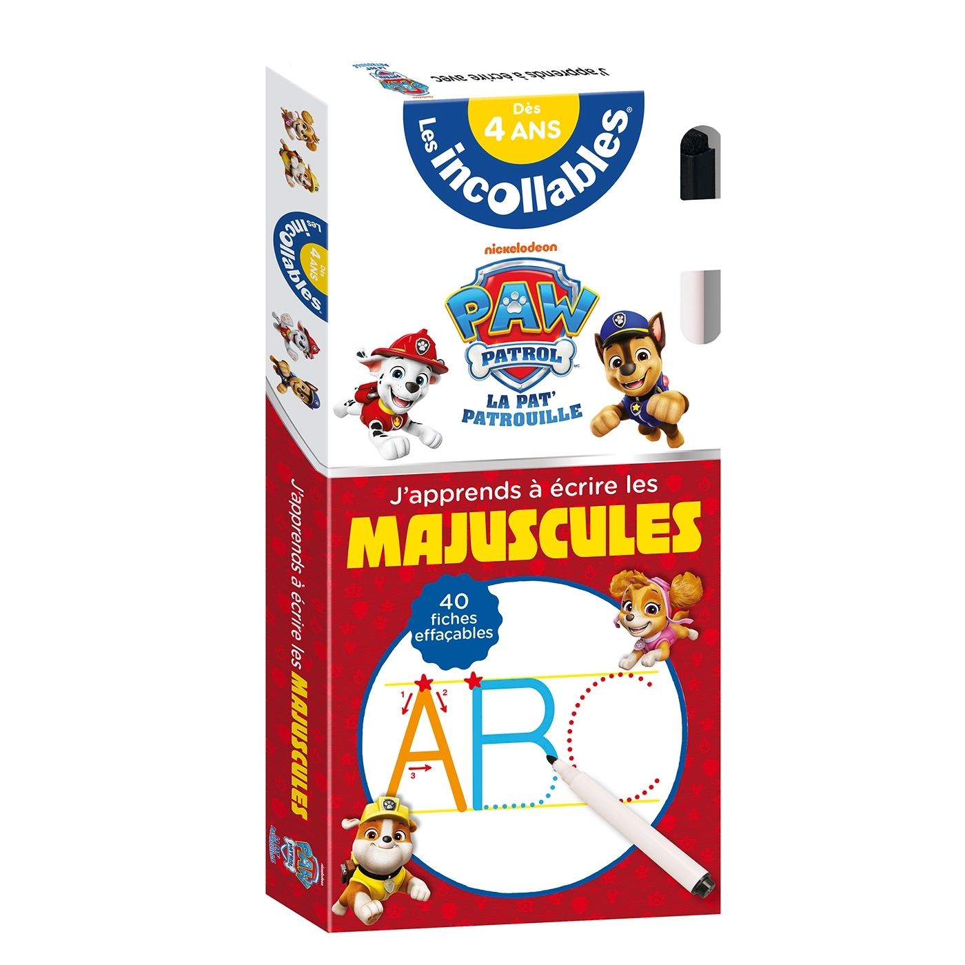 Les incollables - Maxi éventail - J'apprends à écrire les majuscules avec la Pat' Patrouille