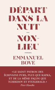 Départ dans la nuit - suivi de Non-lieu
