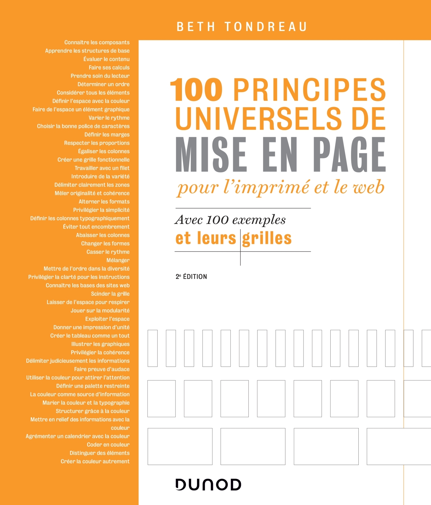 100 principes universels de mise en page pour l'imprimé et le Web - Avec 100 exemples et leurs grill