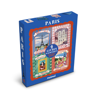 Paris - Livres magnétiques - 1 coffret, 4 magnets