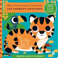 Mon livre puzzle à toucher - Les animaux sauvages