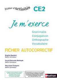 Je m'exerce - autocorrectif - CE2