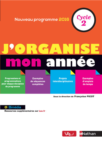 J'organise mon année - cycle 2