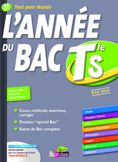 L'ANNEE DU BAC TERM S 2013