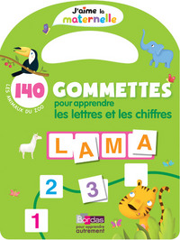 J'aime la maternelle - 140 Gommettes pour apprendre les lettres et les chiffres les animaux du zoo