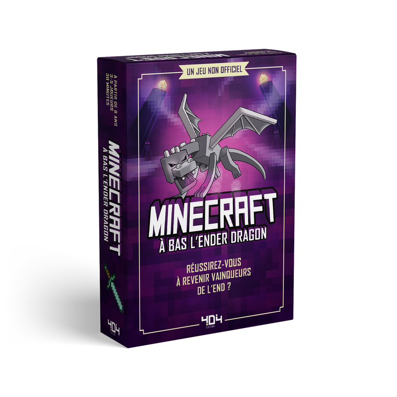 Minecraft - À bas l'Ender dragon ! - Le jeu de cartes