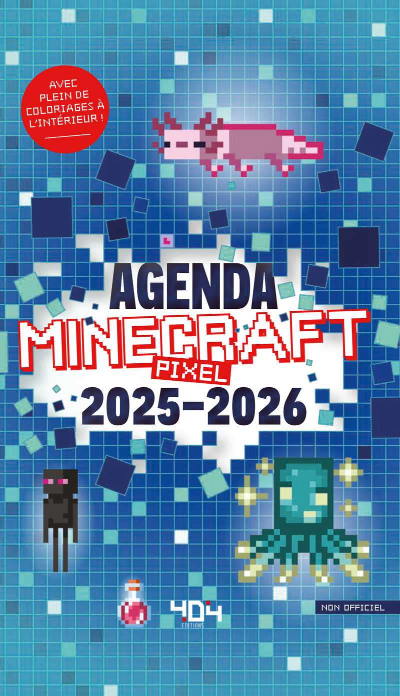 Agenda Minecraft Pixels 2025-2026