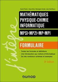 Formulaire MPSI-MP2I-MP-MPI - 9e éd.