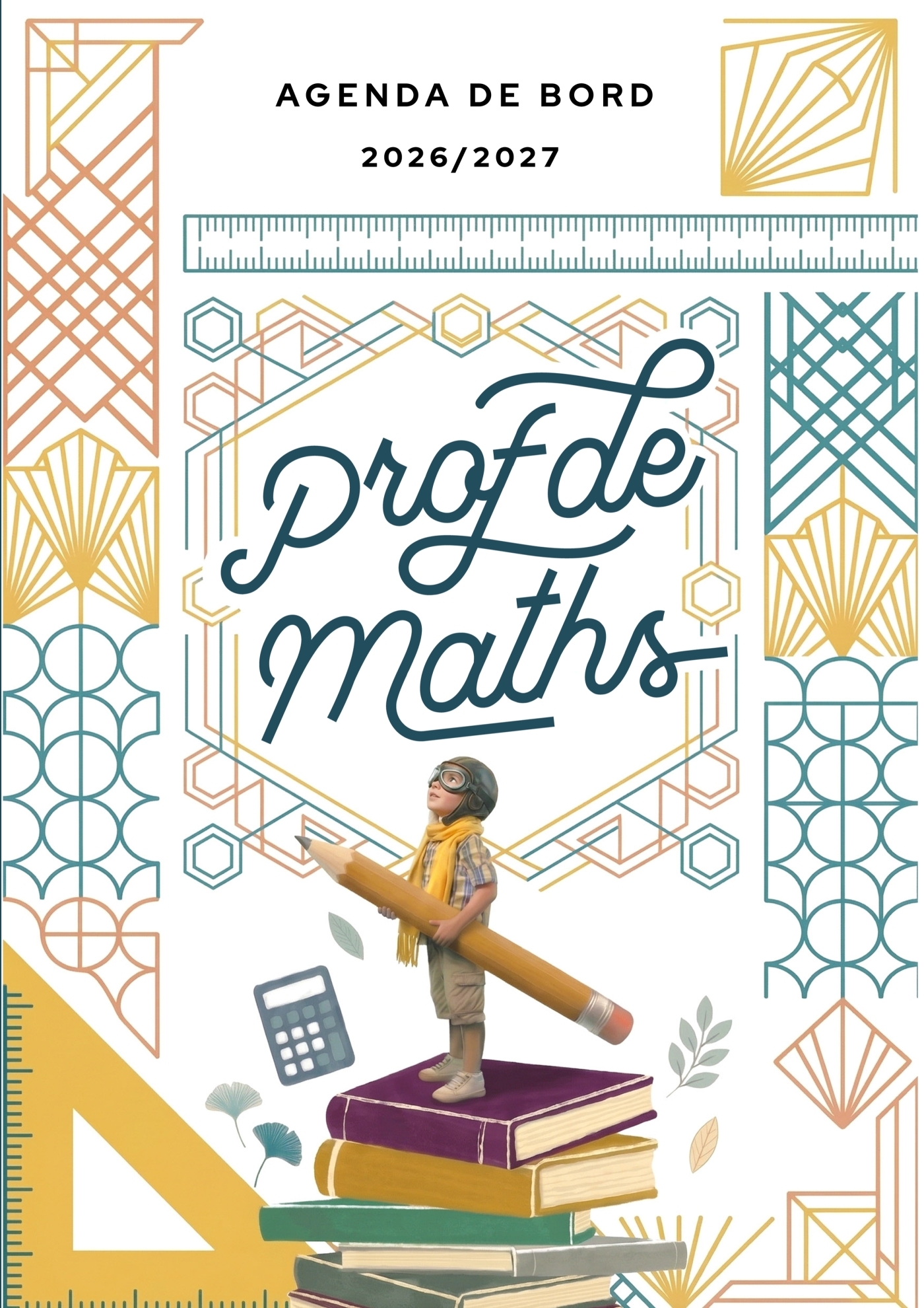 Agenda de bord 2026/2027 professeur de Mathématiques