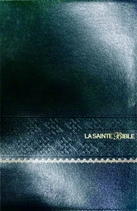 La Sainte Bible Segond 1910 - Noire, similicuir, onglets, souple - Parole de Jésus en rouge