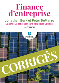 Finance d'entreprise : corrigés - 5e édition