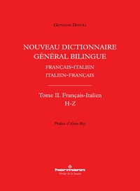Nouveau dictionnaire général bilingue français-italien/italien-français, tome II