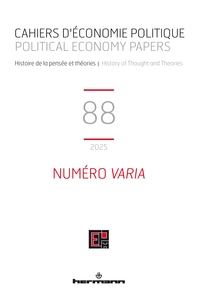 Cahiers d'économie politique n°88