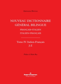 Nouveau dictionnaire général bilingue français-italien/italien-français, tome IV