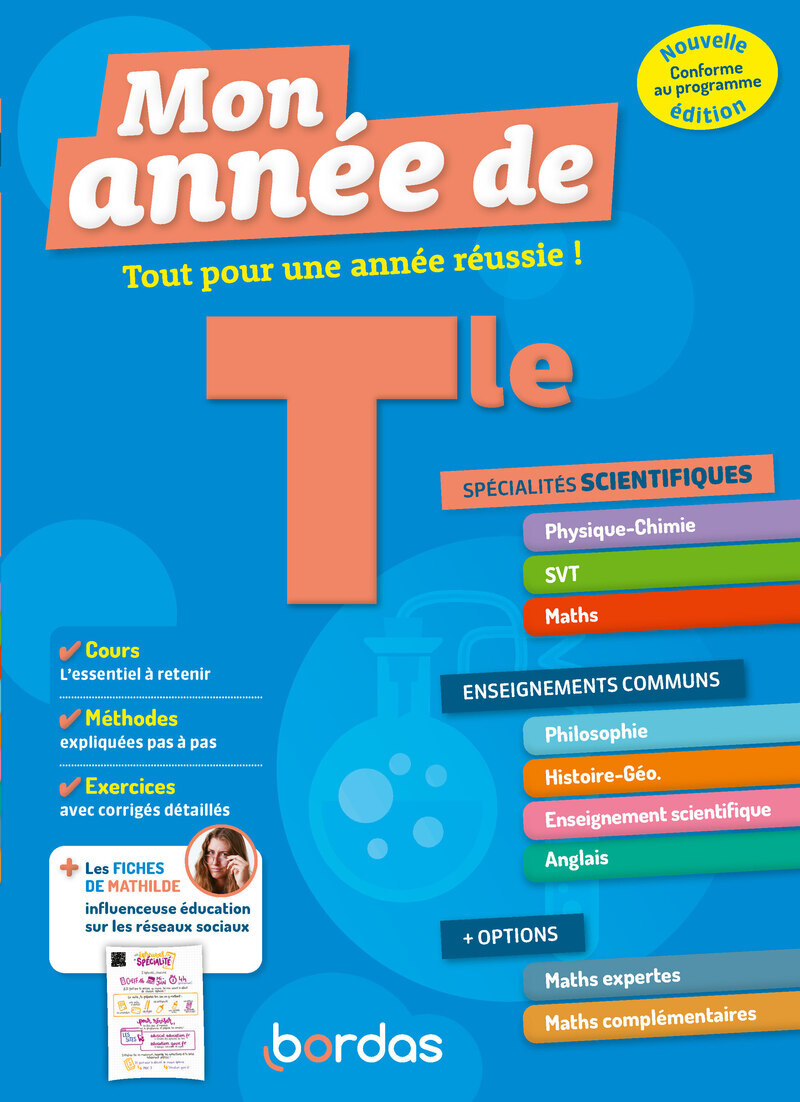 Mon Année de Tle Spécialités Scientifiques Physique-Chimie SVT Maths