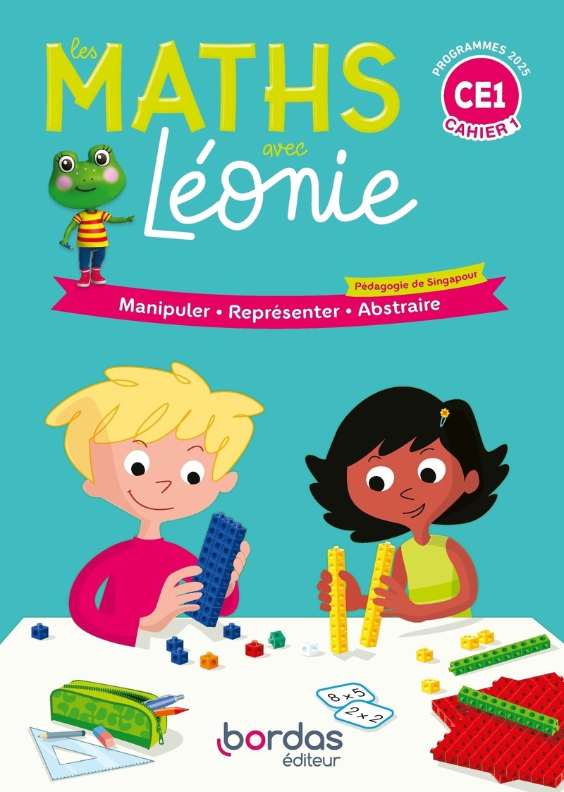 Les maths avec Léonie - CE1 - 2025 - Cahiers 1+2 - élève - sous film