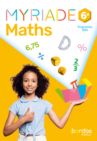 Myriade - Maths 6e - 2025 - Manuel - élève