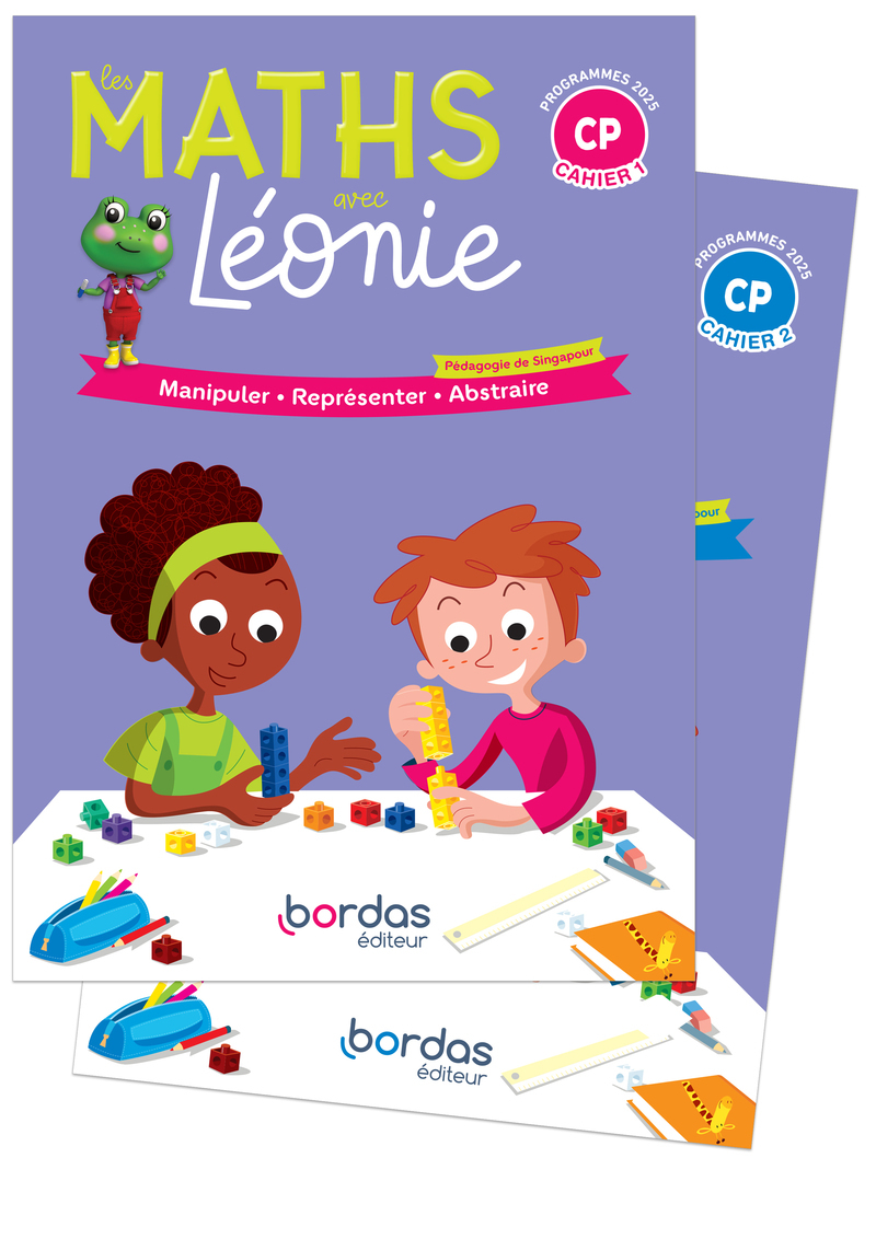 Les maths avec Léonie - CP - 2024 - Cahiers 1+2 - élève - sous film