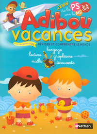 CAHIER ADIBOU PS MS 3/4 ANS - ADIBOU VACANCES