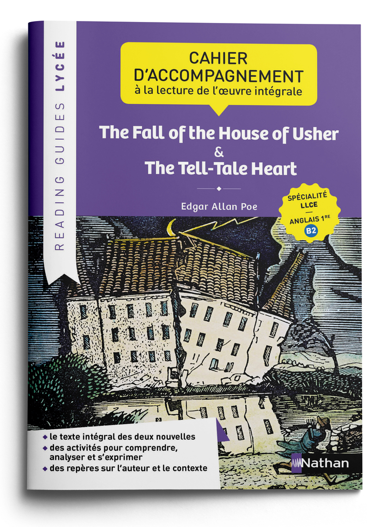Couverture de READING GUIDE - Reading guide - The Fall of the House of Usher and The Tell-Tale Heart