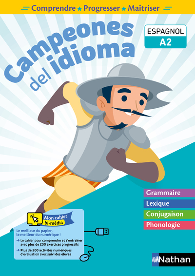 Couverture de Campeones del idioma - Cahier A2 - Comprende, progresser, maîtriser