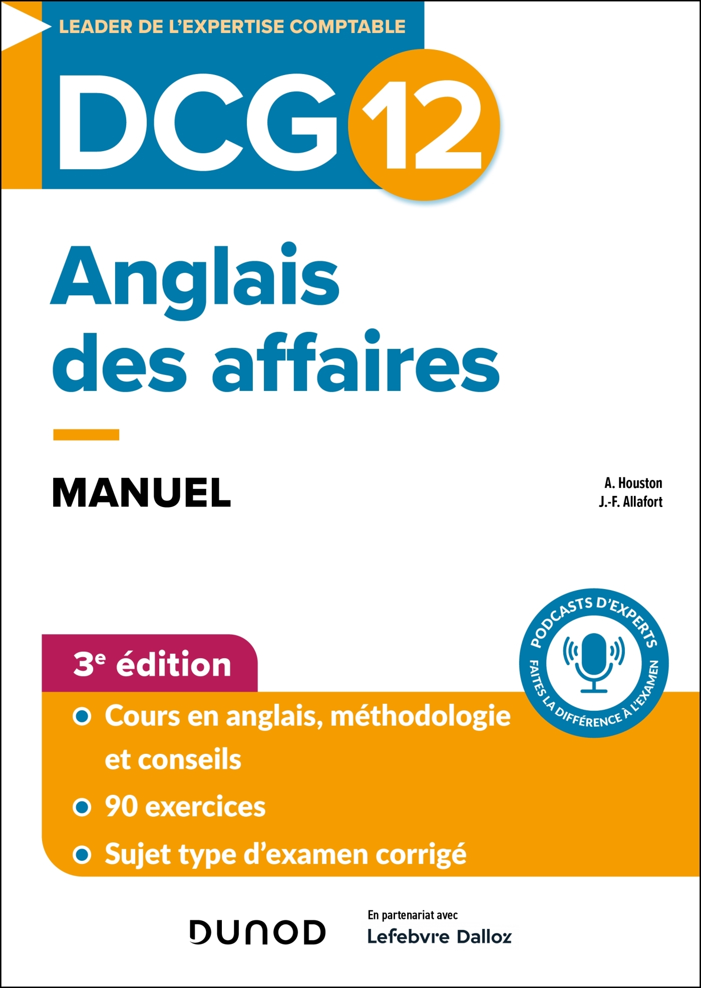 Couverture de Expert Sup - DCG 12 Anglais des affaires - Manuel - 3e éd.