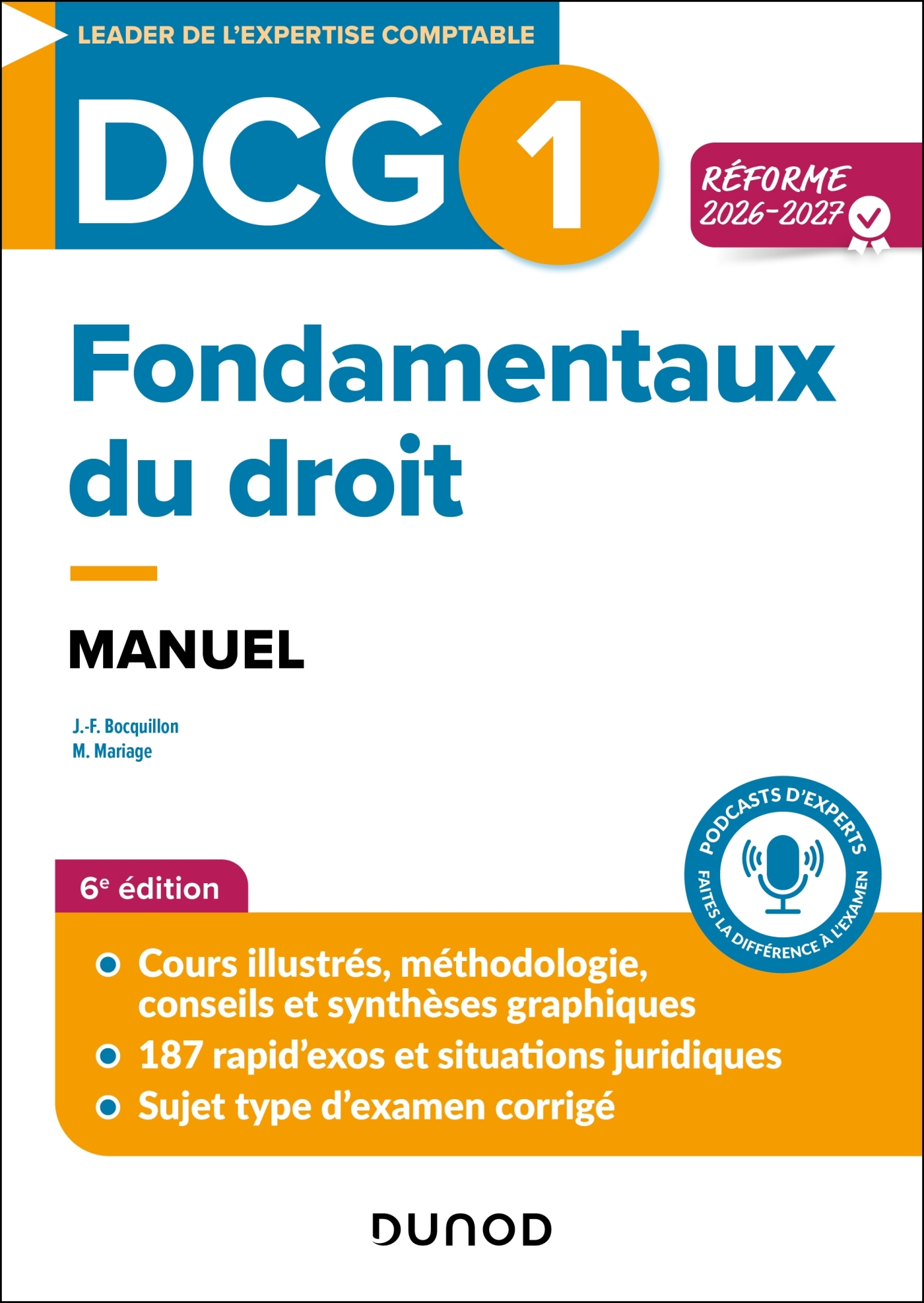 Couverture de Expert Sup n° 0 - DCG 1 - Fondamentaux du droit - Manuel - Réforme 2026-2027