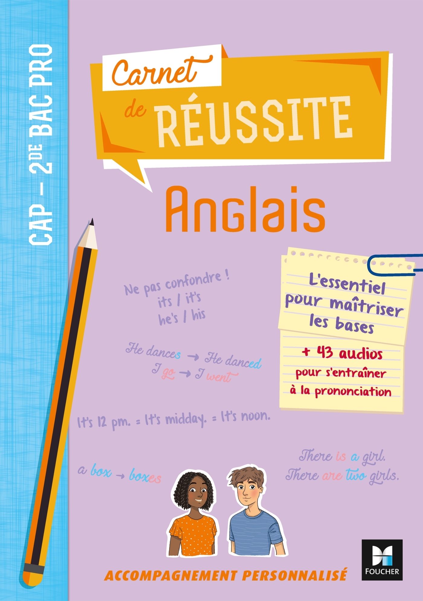 Couverture de Carnet de réuss - Carnet de réussite - ANGLAIS - CAP 2de Bac Pro  - Éd. 2021 - Livre élève